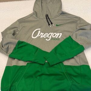 Nike Gray and Green Men's Sweater